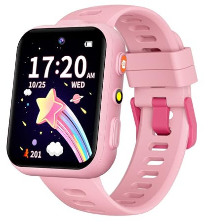 TICTIKY Smart Watch for Kids with 30 Puzzle Games, Dual Cameras, Kids Watches with Video/Music Player, Pedometer, Alarm Clock, Audiobooks, torch, Birthday Gifts Toys for kids Girls 4-10