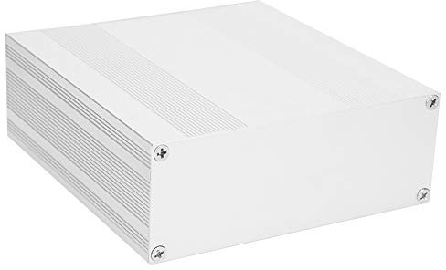 Aluminum Project Box Split Type Electronic Housing Bowl for Heating Skirt PCB Junction Aluminum Box, Matt Silver