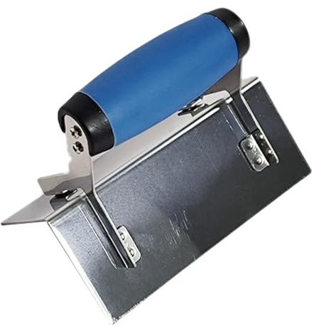 Uqezagpa Paleta de esquina de acero inoxidable, de larga duración, resistente al óxido con mango de agarre cómodo, adecuada para el hogar y el comercio