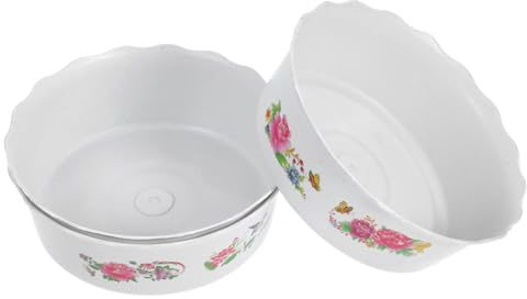 Hemobllo 3 pièces Pot Hydroponique Plastique pour Plantes Narcisses et Nénuphars Bol de Plantation Rond sans Décoration Jardin Balcon Bureau Réutilisable et Facile à Nettoyer Blanc