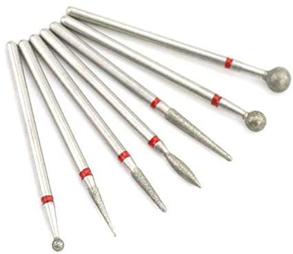 7 Pcs Milling Cutter Nail Drill Bits Set 3/32 Electric Manicure File Bit Manicure Accessory Easy To Use Drill Bits Kit For Acrylic Nails Removal Professional Machine Bit