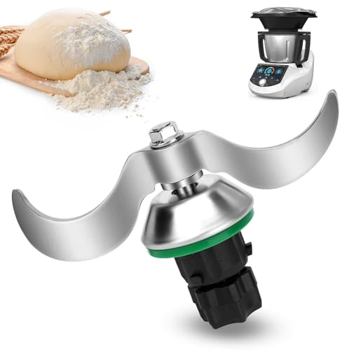 NICEWAT Coltello per Impastare per Bimby TM5 TM6, Lama Rinforzata in Acciaio Inox per Impasti Densi, Coltelli Lame per Vorwerk Thermomix Bimby TM5 TM6, Nessun Residuo di Pasta, Pulizia Veloce