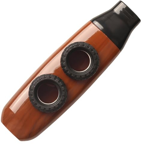 Holzmaserung Kazoo, Kazoo Instrument Mit 3 Flötenmembranen Und Einer Schönen Box, für Musikinstrumente Ukulele Gitarrenpartner