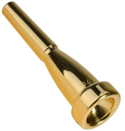 BEALIFE Hochwertiges Trompetenmundstück Zubehör für Profis und Anfänger, musikalische Trompetenteile mit schönem Klang, Mundstück für Anfänger und Profis, Gold 7C, 8.5 x 2.7 x 2.7 cm