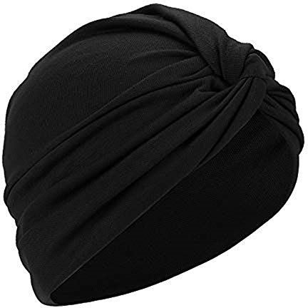 Qchomee Frau Beanie Turban Baumwolle Kopfbedeckung Schlaf Mütze Multifunktional Kopftuch Indische Turban-Hüte Headwear Head Wraps muslimischen Schal für Haarverlust Alopezie Ausflug Urlaub