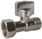 SOMATHERM FOR YOU - Hahn WC 1/4 Drehung rechts Nickel M12 / 17 (3/8 '') - Mutter Gefangene 12/17 (3/8 '')