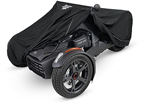 UltraGard (4-474BK) Can-Am Ryker Cover Wetterfeste Vollabdeckung, Windschutzscheibenauskleidung, Hitzeschutz, Schutz vor Staub, Schmutz, Regen, Sonnenstrahlen (schwarz/schwarz) Anthrazit