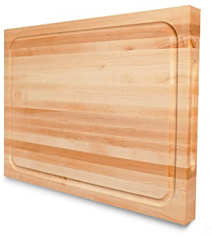 CONSDAN Wood Cutting Board for Kitchen, USA Grown Hardwood, 20 x 15, Hard Maple with Invisible Inner Handle, Prefinished with Food-Grade Oil, Suitable for Kitchen Edge Grain, 1-1/2 Thick