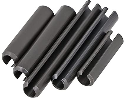 CONPHERON Geschlitzte Federstifte, Hohlspannstifte aus Kohlenstoffstahl, Schwarz, M10x55 mm,5 Stück