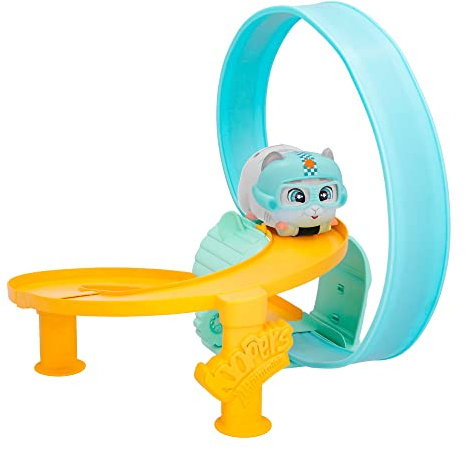 LOOPERS IMC Toys Hammies Ginger, Hamster Interactive Vehicle Collectible with Circuit that Runs In and Out of Its Wheel - Toy and Game for Boys and Girls +3 Years Old