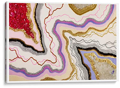 Canvas Lab | Tension table by GOGA | 12 x 8 in | Canvas Print Wall Art | Abstract, Colorful | Wall Decor for Bedroom, Living Room or Office