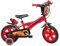 A.T.L.A.S. Jungen Fahrrad 12 Zoll Cars/Mc Queen mit 2 Bremsen, Dekorativer Frontplatte, Schutzblechen, Kurbelgehäuse und Stabilisatoren + Kanister und Flaschenhalter Hinten, rot, 12''