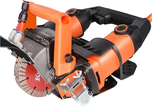 SPUZZO 5200W Scanalatore elettrico for scanalature da parete Macchina for il taglio di muri di mattoni Taglierina for calcestruzzo in acciaio Sega circolare Utensile elettrico Granito professionale ，