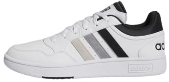 adidas Herren Hoops 3.0 Low Classic Vintage Shoes Schuhe, Cloud White/Core Black/Grey, 43 1/3 EU
