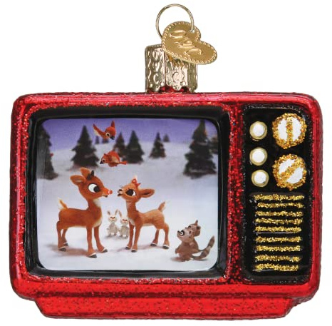 Old World Christmas Rudolph The Red-Nosed Reindeer 1964 TV Classic Glass Blown Ornament for Christmas Tree, Handcrafted Holiday Decoration, Rudolph Collection