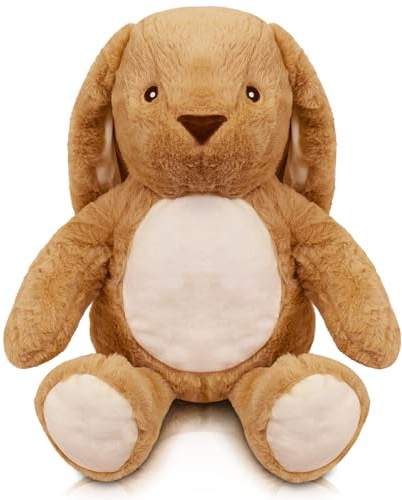Milaboo® Kuscheltier Hase 35 cm – liebevolles Design – Kuschelweiches Plüschtier in Beige – Sicher und Schadstoffgeprüft (35 cm Hase)