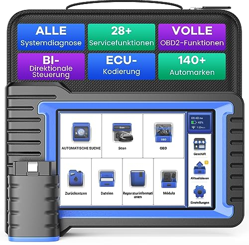 OBD2 Diagnosegerät, MUCAR VO7 Diagnosegerät Auto Mit Volle Systemdiagnose+28 Reset-Funktion, Auto Diagnosegerät Für BI-Direktionale Steuerung/Aktives Testen/ECU-Kodierung, 3 Jahre Kostenlose Updates