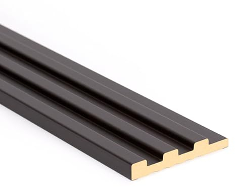 Bildershop-24 9er Set Abschlussleiste für Wandpaneele & Deckenpaneele Dekowa in Eiche Dunkelbraun 262 x 10,7 x 1,5 cm