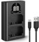 K&F Concept NP-FZ100 Charger, Dual USB Battery Charger for Sony A6700 Battery Compatible with Sony A7iv, A7C, A7III, A7RIV, A7Siii, ZV-E1, FX3, FX30, Alpha 9 II, A9S, A1 Cameras