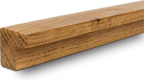WYSKONT Griffe Möbel - BATO - Möbelknöpfe Aus Eiche - Holz Deko - Griffe für Küchenschränke - Knöpfe für Schränke - Schrankknöpfe - Möbelknopf (20,5 cm)
