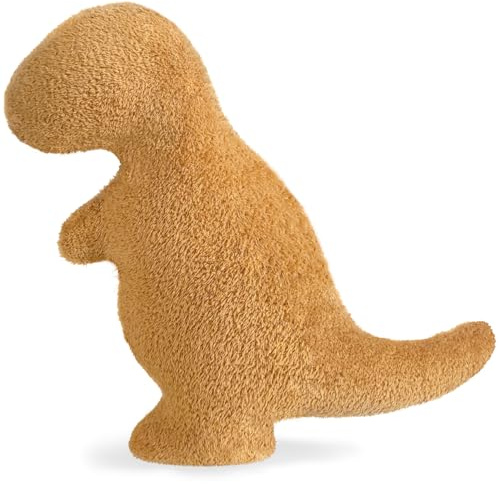 Dino Nugget Pillow Plush, Dinosaur Chicken Plush Nuggets Pillow Funny Birthday Gifts for Boys Girls, Funny Stuffed Animals Plush Toy Pillows, Dinosaur Gifts for Kids Teens Adults (Small, Tyran Rex)