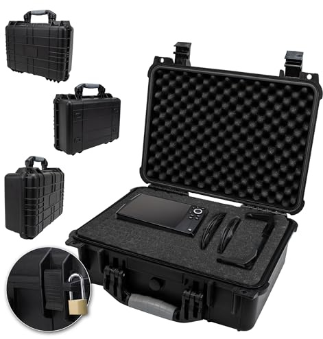 FATBOX Echolotkoffer G 30 – Wasserdichter Outdoor Schutzkoffer mit Rasterschaumstoff für Fischfinder & Akkus – Schlagfester Transportkoffer mit Druckausgleichsventil (Modell 5650-52,5x43x20,6cm)