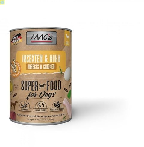 6 x MACs Dog Huhn & Insekten 400g