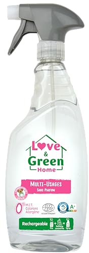 LOVE & GREEN - Recharge Spray Nettoyant Écologique Sans Parfum