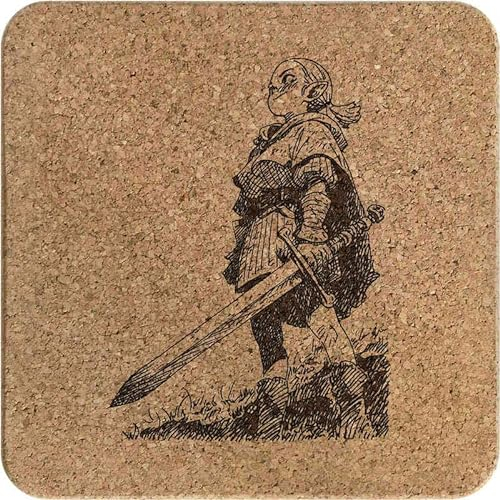'Horizon Watcher' Square Cork Trivet/Pot Stand (TR00025647)