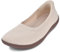 JACKSHIBO Hände frei Slip in Barfußschuhe Damen Barfussschuhe Minimalistische Barfuss Schuhe Slip on Sneakers Weite Zehenbox Nullabsatz Sohlen Beige 41 EU