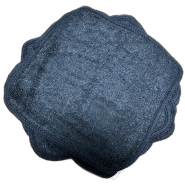Cheeky Wipes - Lot de 25 lingettes lavables en coton gris pour bébé, 15x15 cm - Lingettes réutilisables en tissu éponge extra douces et parfaites pour nettoyer les mains et le visage de bébé |