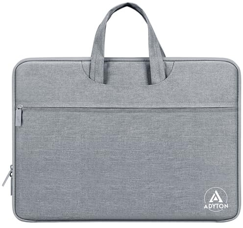 ADYTON Funda Ordenador Portátil 15.6-17.3 Pulgadas. Maletín Laptop Oficina, Bolsa para PC, MacBook Air/Pro. Porta Documentos Hombre Mujer Trabajo. Bolsillo Frontal