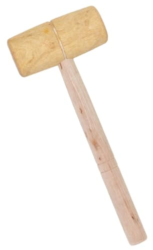 MAGICLULU Marteau en Bois Multifonction Petit Format 45-50 Mm Finition Vernie, Maillet de Menuisier et Maroquinerie, Outil Manuel Travail du Bois, pour Bricolage et Artisanat