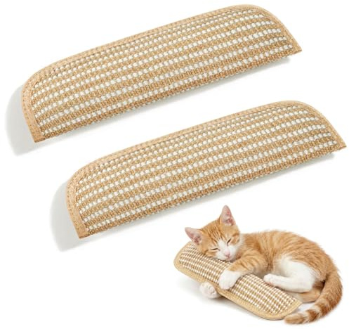 OSDUE Lot de 2 Jouets pour Chat, Oreillers avec Herbe à Chat 6000mg | Jouets interactifs pour Chats Matériau sisal Naturel Jouet d'intérieur à griffer et à Kicker