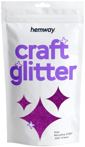 Hemway Bastel-Glitzer, Fuchsienrosa, mikrofein, 0,1 mm, für Kunsthandwerk, Becher, Papier, Glas, Dekorationen, DIY-Projekte, 100 g