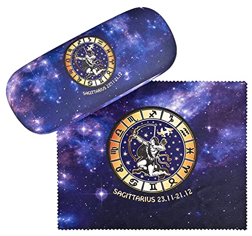 VON LILIENFELD Sternzeichen Brillenetui Geschenk Set Putztuch Damen Herren