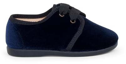 Pisamonas Zapato Terciopelo Cordón Faya Talla 23 Color Azul Marino