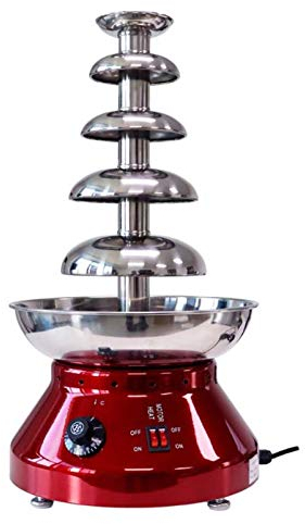 Machine Commerciale De Fontaine De Chocolat 4/5 Rangées Machine De Cascade De Chocolat À Température Réglable De Grande Capacité,5 tiers