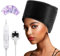 Casque Chauffant Cheveux Vapeur Soin - Charlotte Chauffante pour Cheveux Crepus Afro Bouclés Bonnet Masque Capillaire Salon Hair Cap Spa Maison Proteine Coloration Sèche Cheveux (Noir de jais)