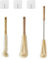 Yzwuyou 3er Set Flaschenbürste Gebogen mit Holzgriff Flaschenreiniger Bürste Glasflaschen Reinigungsbürste Rückstandslos und Kratzfrei Flaschenreinigungsbürsten