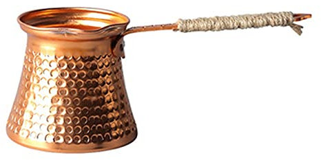 Jojomino Cafetière turque en cuivre pour 3 personnes - 200 ml - Accessoire décoratif fait main