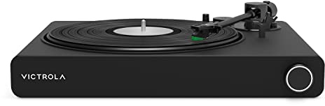 Victrola Stream Onyx - Wi-Fi Streaming 2-Speed Turntable with Bluetooth Output, Works with Sonos, UPnP Wi-Fi Streaming, Roon Ready Relay, Premium Moving Magnet Cartridge and Aluminum Tonearm (Black)