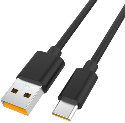 Nuevo cable de carga USB tipo C reemplazo para JBL Charge 5 Charge 4, JBL Flip 6 Flip 5, JBL Pulse 4 5 Clip 4 Cargador (negro)