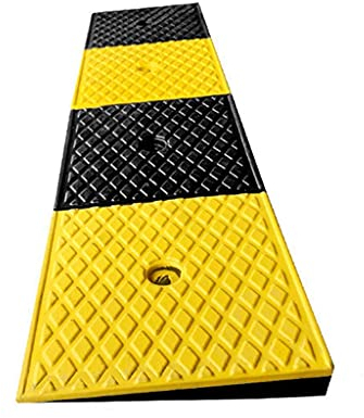 rutschfeste Bordsteinrampe, belastbar bis 1500 kg, 99 x 25 x 4 cm, Türschwellenrampe aus Gummi für Rollstuhl, Auto und Roller, einfacher Bordsteinrampe/99 x 25 x 4 cm