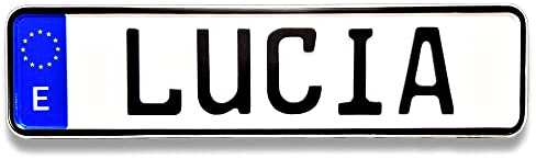TA TradeArea 1 Placa identificativa Personalizada para Coche de Pedales grabada con el Nombre Que Quieras y Reflectante cumpleaños