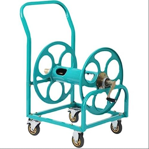 Schlauchtrommel Schlauchtrommelwagen, Schlauchtrommelwagen mit Rädern for hohe Beanspruchung, industrielle Schlauchtrommeln for den Außenbereich, Schlauchhalter mit großer Kapazität, installierte Schl