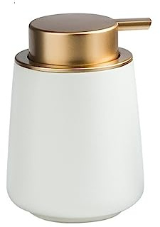 REFKIT Ceramic Lotion sub-Bottling Press Bottle Hand sanitizer Shower Gel Shampoo Disinfectant Bottle(White2)