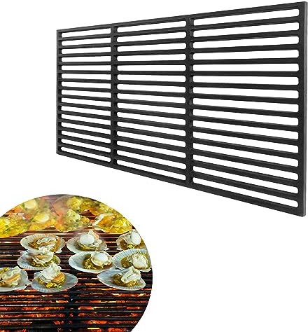 CEEDIR Griglia in ghisa, 60 x 40 cm, smaltata, in ghisa massiccia, accessorio per barbecue a carbonella, barbecue a gas, barbecue
