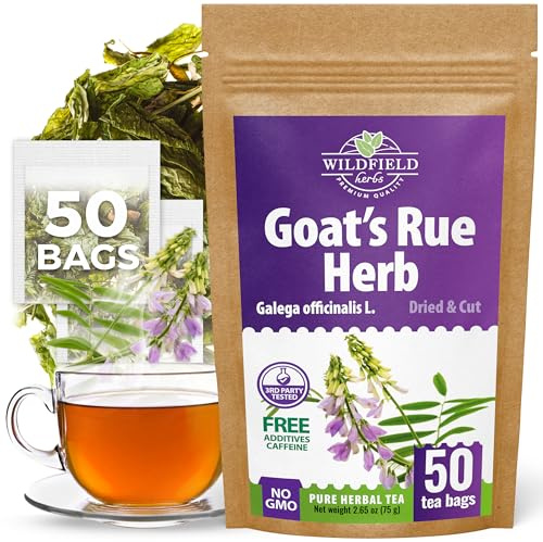 50 Bags Goat's Rue Herbal Tea (Galega Officinalis) - 50 Count 2g Tea Bags Ruda De Cabra