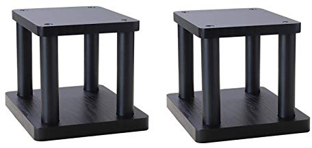 CAMBOS Pieds d'Enceintes Support d'enceintes d'étagère 2 pièces, pour réglage optionnel du Remplissage de Sable, écoute améliorée, Poids jusqu'à 15 LB - 1 Paire (Taille : 20 cm)